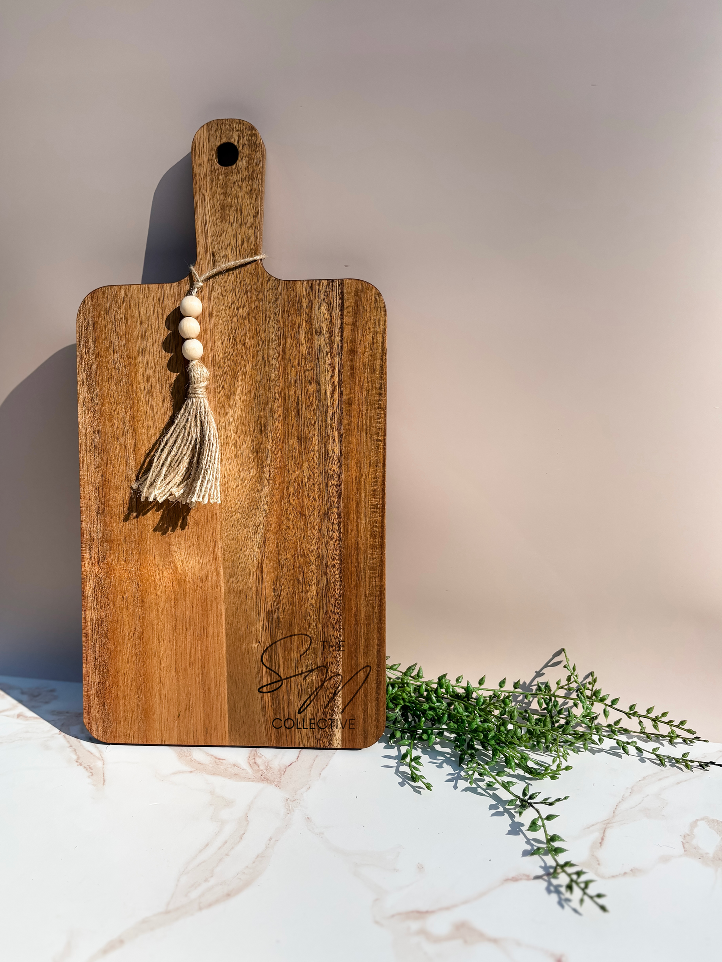 Logo - Acacia Wood Cutting Board - Large Cutting Board