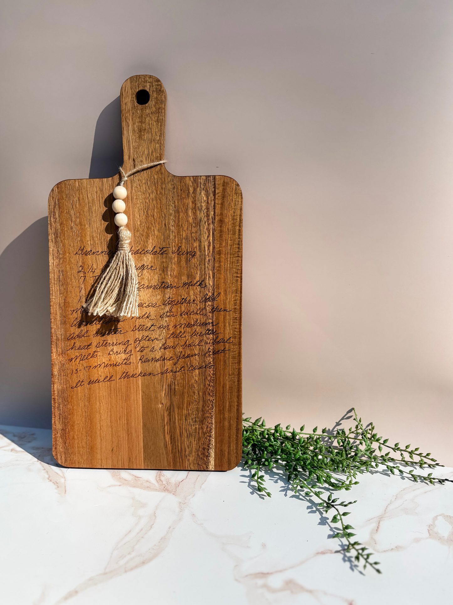 Recipe - Acacia Wood Cutting Board - Large Cutting Board